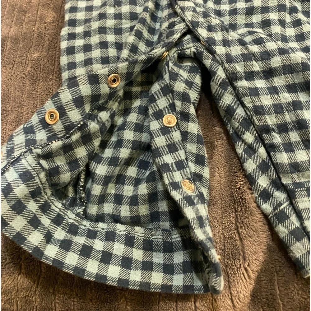 CARTERS 6M blue Flannel outfit